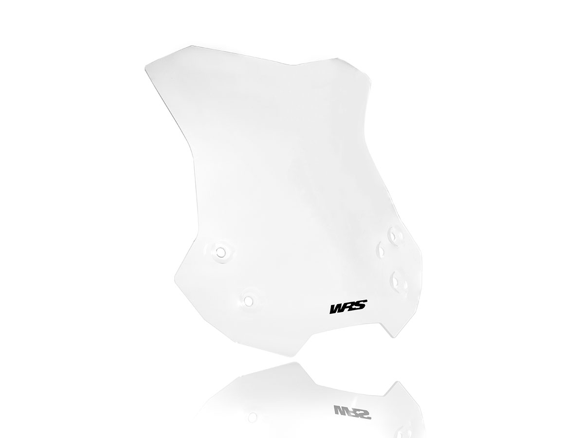 Plexi motocyklu WRS pro SUZUKI V-STROM 650 2017-2024, verze TOURING, výška 38 cm, barva čirá 