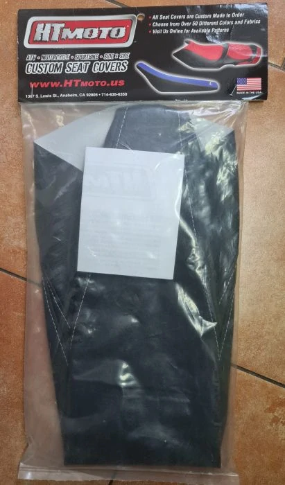 a Potah sedadla ATV HT MOTO pro YAMAHA YFZ 450 rok 2004 a dál, barva černá