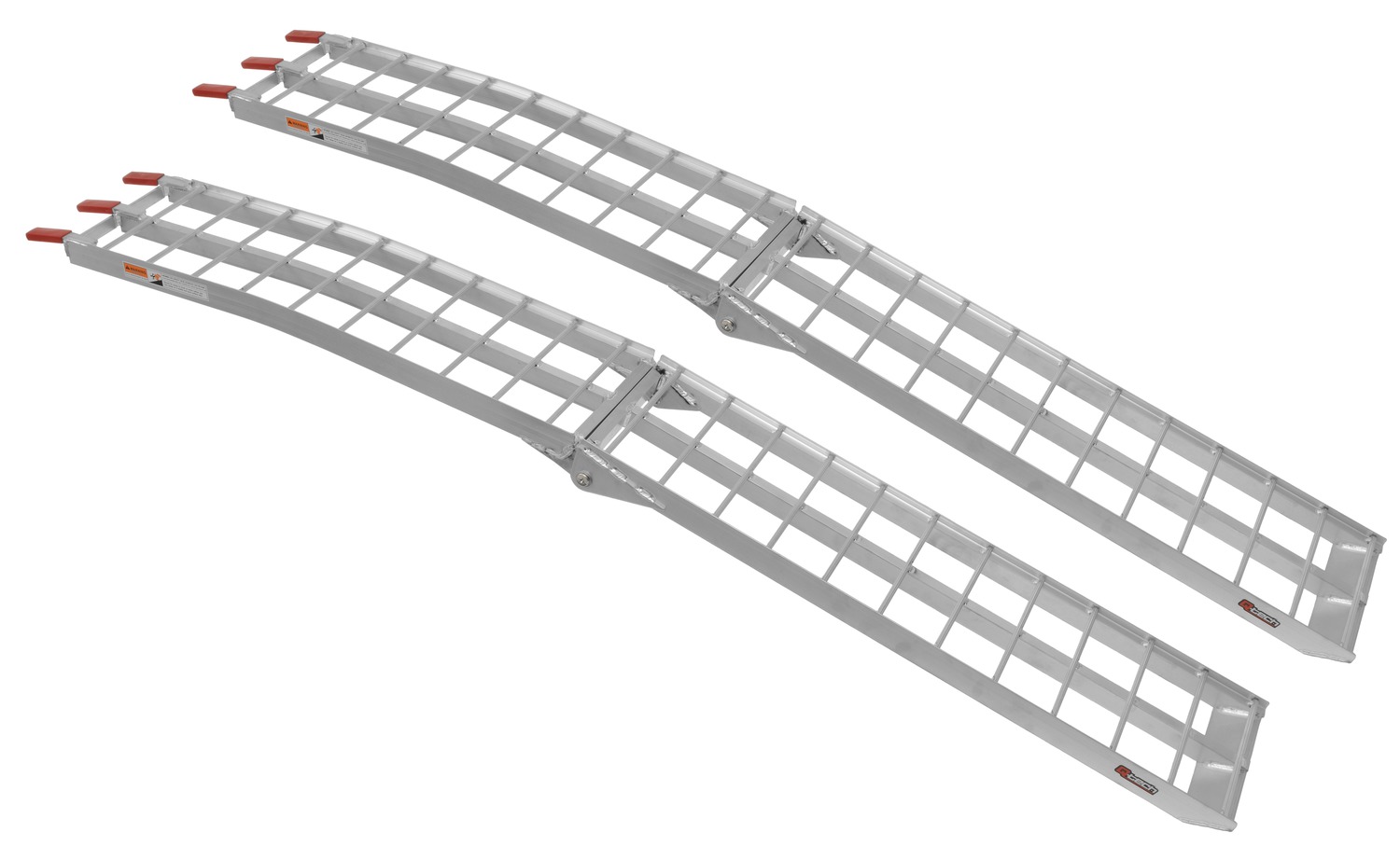 Hliníkové nájezdové rampy skládací příčkové pro motocykl, ATV Q-TECH délka 220 cm, šíře 28 cm, nosnost 600 kg na pár