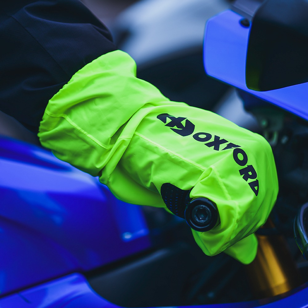Nepromokavé návleky na rukavice OXFORD RAINSEAL OVER GLOVES zz-rm214002 žlutá fluo - pár