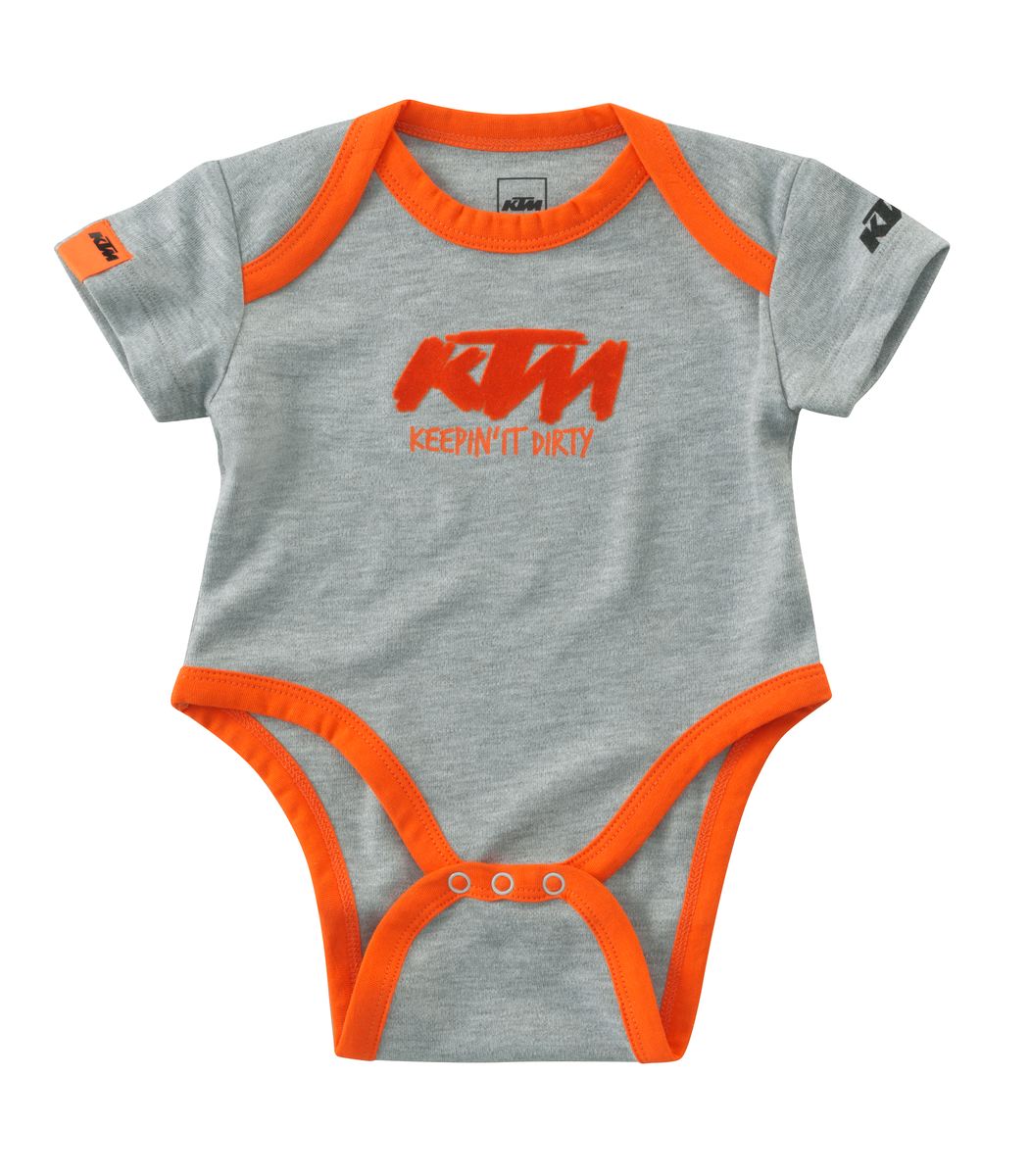 Sada dětských bodýček KTM BABY BODY SET šedá/bílá 2 kusy 