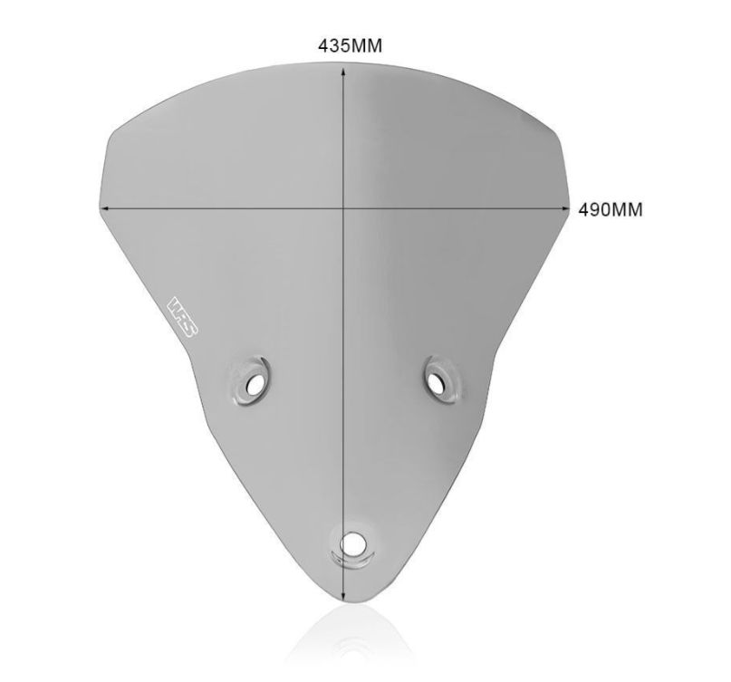 Plexi motocyklu WRS TOURING pro DUCATI SUPERSPORT 950 / S 2021-2023 výška 435 mm, barva kouřová 