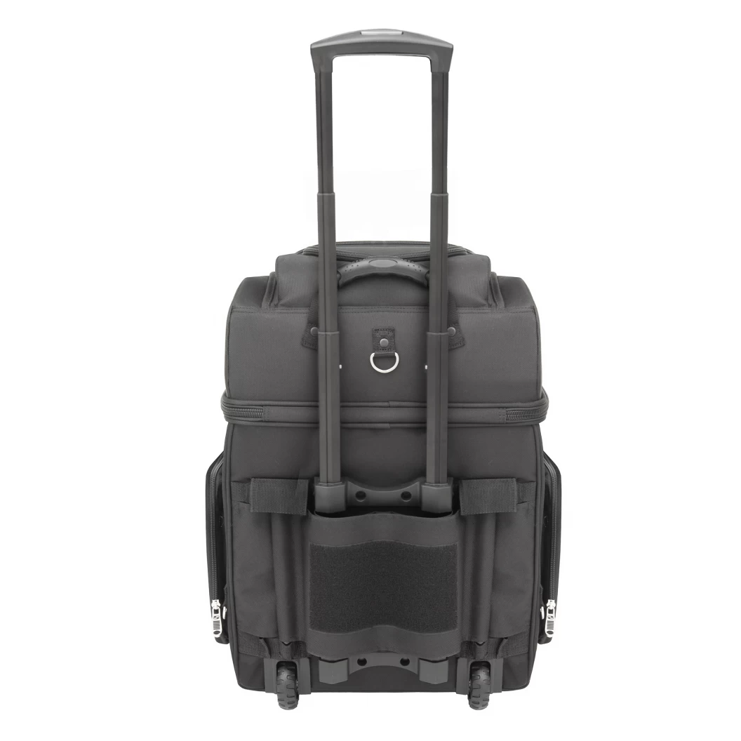 Zadní textilní motocyklová zavazadlová brašna SADDLEMEN BR4200 Back Seat / Sissy Bar/ Roller Bag, barva černá, objem 55,7 litrů
