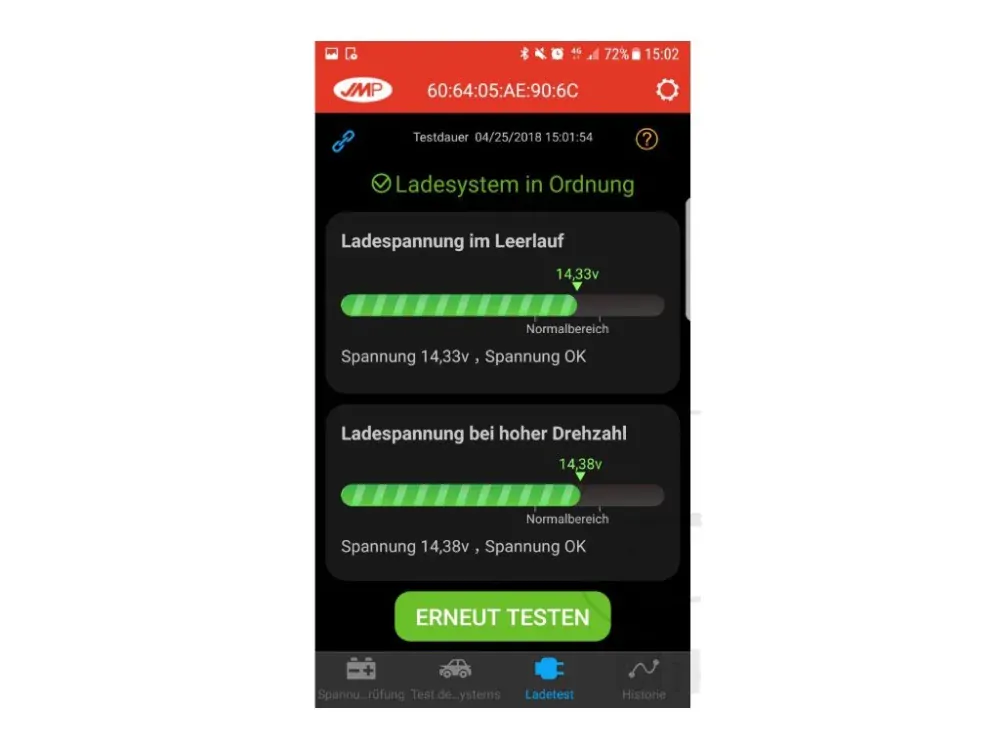 Monitor akumulátorů / stavu baterie JMP SKAN 2 Bluetooth propojení s aplikací, pro 12 V baterie