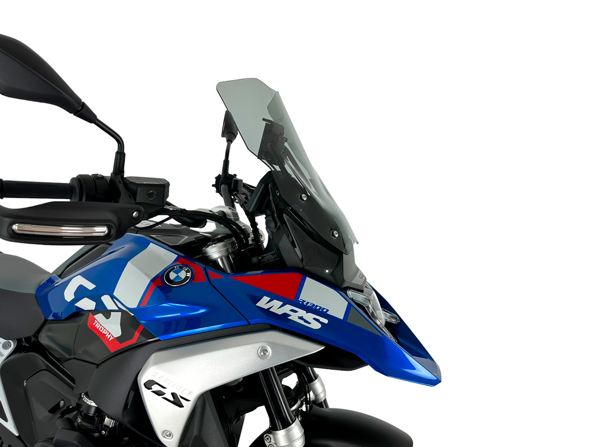 Plexi motocyklu WRS CAPONORD pro BMW R 1300 GS ABS rok 2023-2024 barva kouřová bez deflektorů 