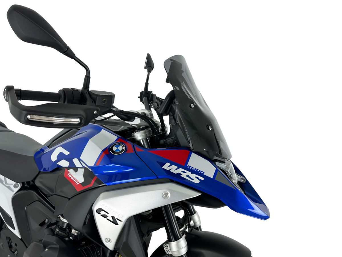 Plexi motocyklu WRS STANDARD PLUS pro BMW R 1300 GS ABS rok 2023-2024 barva tmavě kouřová