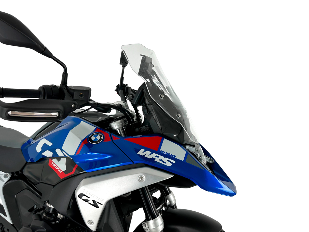 Plexi motocyklu WRS TOURING BM088T pro BMW R 1300 GS ABS rok 2023-2024 barva čirá bez deflektorů 