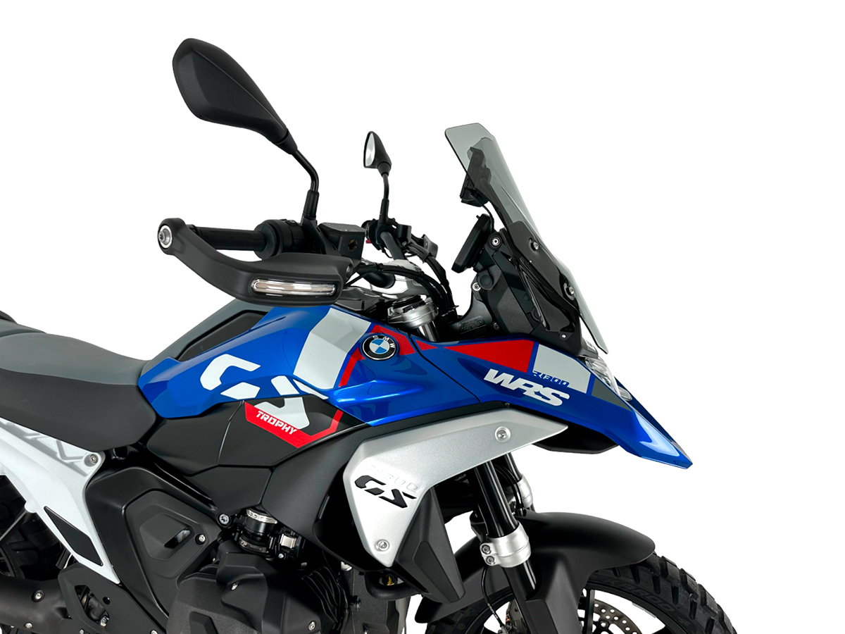 Plexi motocyklu WRS TOURING BM088F pro BMW R 1300 GS ABS rok 2023-2024 barva kouřová bez deflektorů 