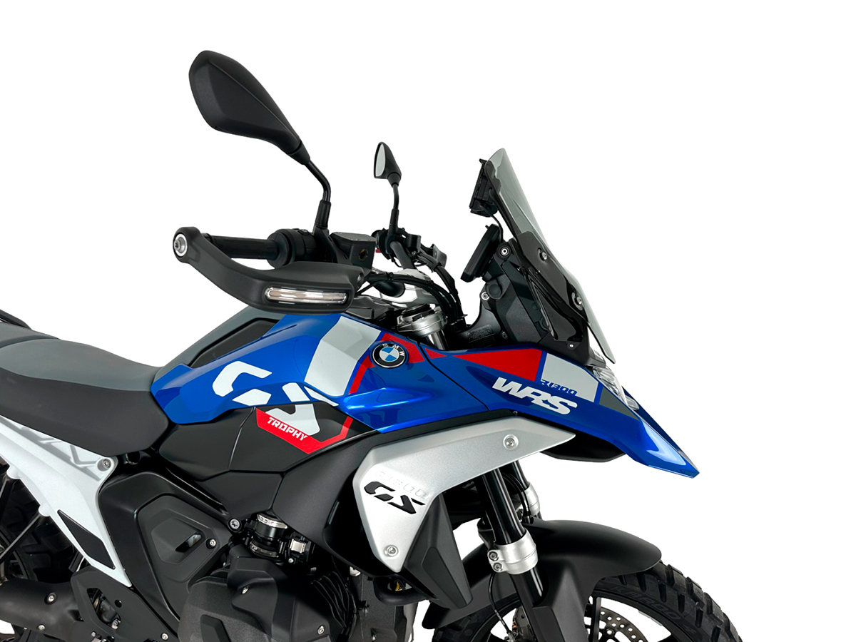 Plexi motocyklu WRS STANDARD BM089F pro BMW R 1300 GS ABS rok 2023-2024 barva kouřová bez deflektorů 