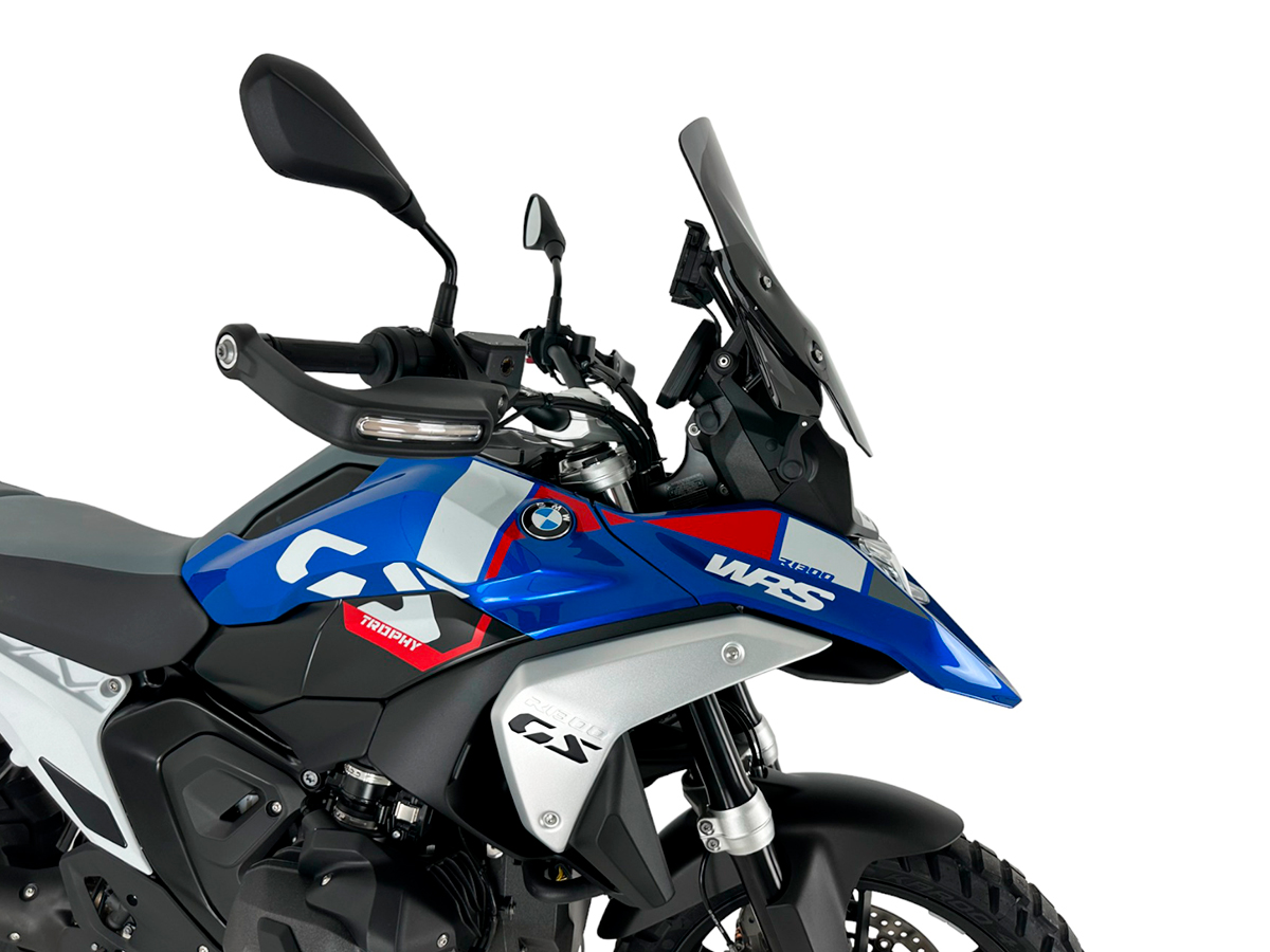 Plexi motocyklu WRS STANDARD BM089FS pro BMW R 1300 GS ABS rok 2023-2024 barva tmavě kouřová bez deflektorů 