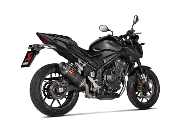 Koncovka výfuku motocyklu AKRAPOVIČ SLIP-ON SERIES MUFFLERS pro HONDA CB 400 / 500 F rok 2021-2025, homologovaná