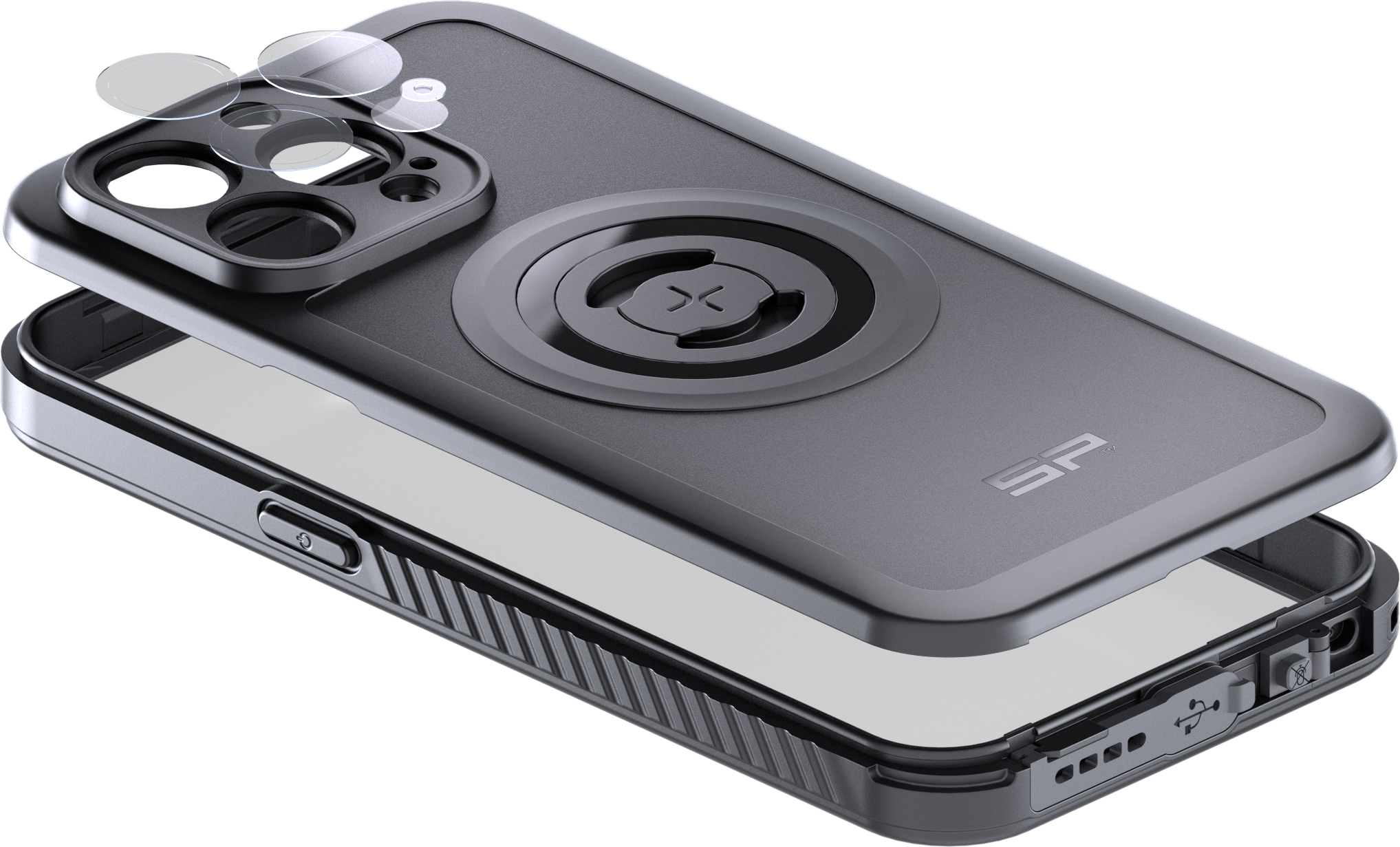 Voděodolné IP68 pouzdro mobilního telefonu / kryt na mobil SP CONNECT PHONE CASE XTREME 52907  pro telefon IPHONE 15 PRO MAX 