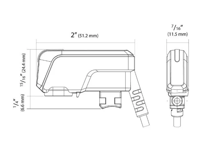 USB-C nabíječka na řidítka motocyklu KOSO NORTH AMERICA CHARGER TYPE -C HANDLEBAR