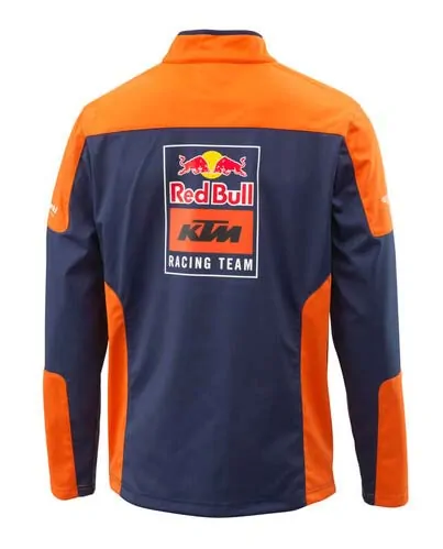 Softsheelová bunda bez kapuce na zip KTM X-BOW REPLICA TEAM SOFTSHELL JACKET černá/oranžová