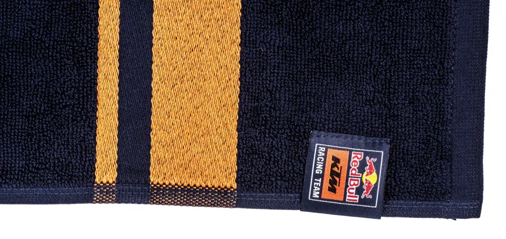 Bavlněná osuška KTM RED BULL RACING barva modrá/oranžová, rozměr 70 x 140 cm