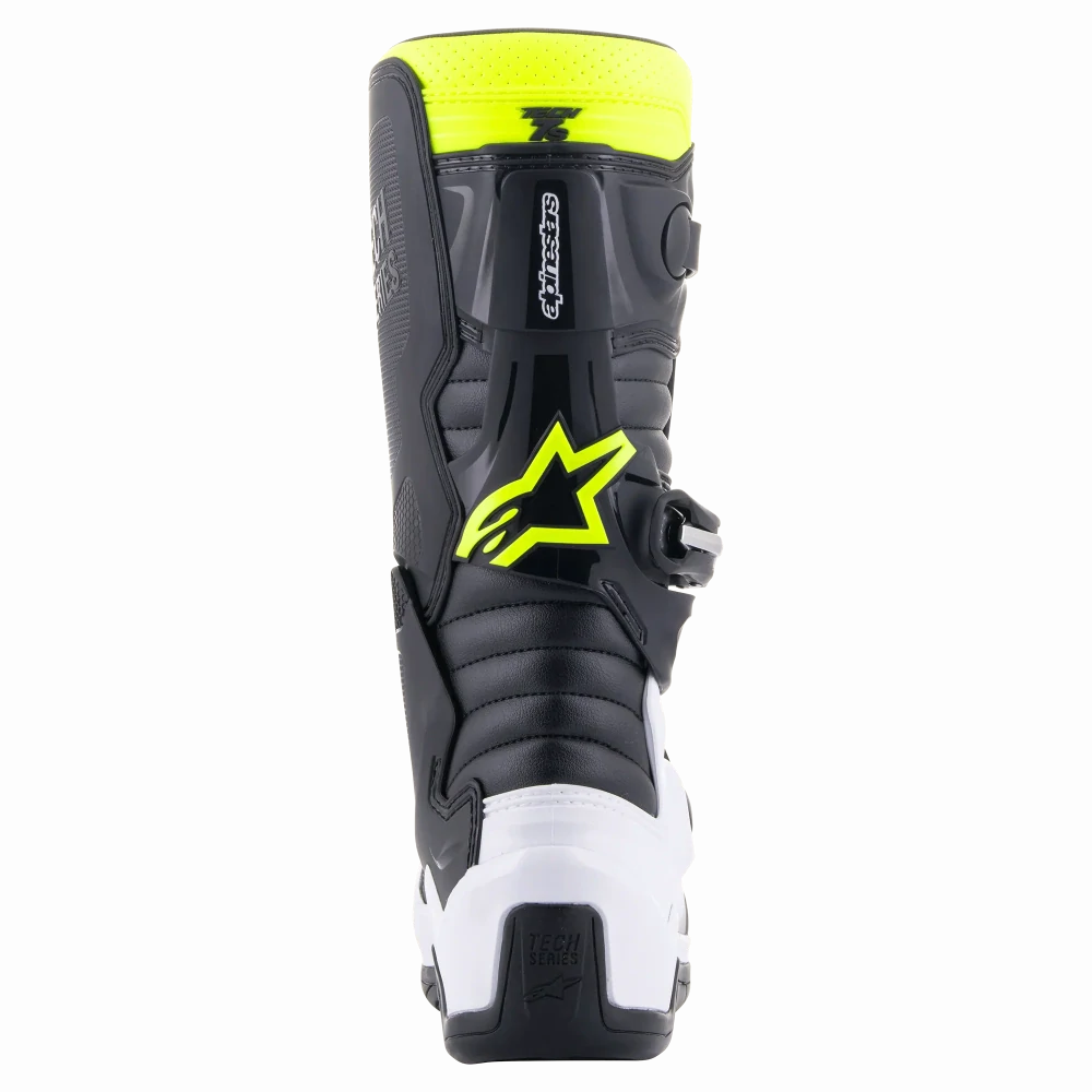 a Dětské motokrosové boty / MX obuv ALPINESTARS TECH 7S , M132-26 , barva černá/modrá/žlutá fluo velikost 37 / US4