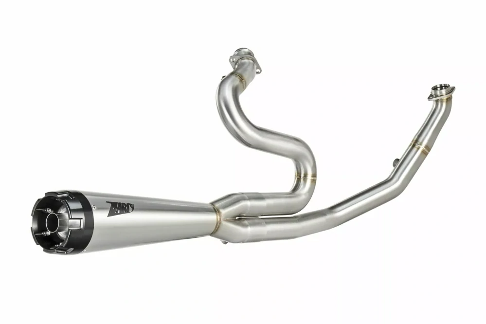 Výfukový systém motocyklu ZARD FULL KIT EXHAUST SYSTEM 2:1 HOMOLOGACE E5 pro motocykl HARLEY DAVIDSON STREET GLIDE 117 rok 2024 viz popis, barva leštěný chrom/černé zakončení 