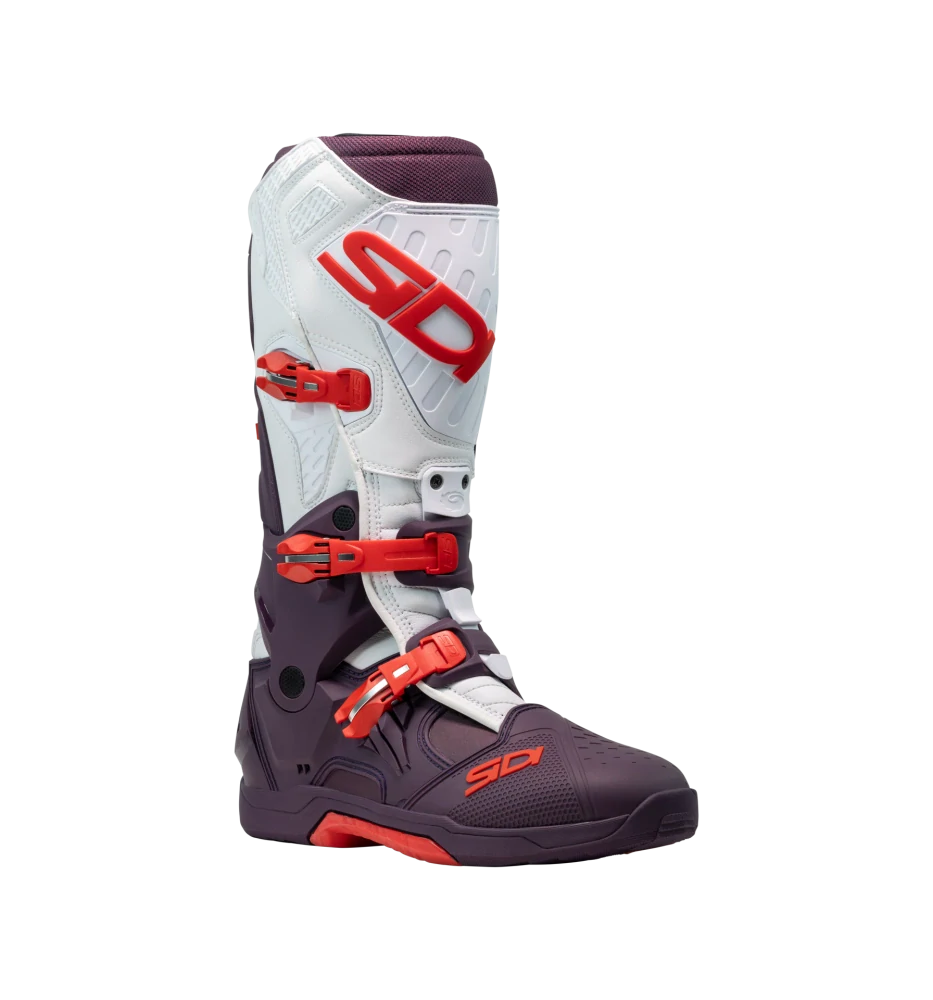 Motokrosové / enduro boty SIDI CROSSAIR barva vínová/červená/bílá, pár