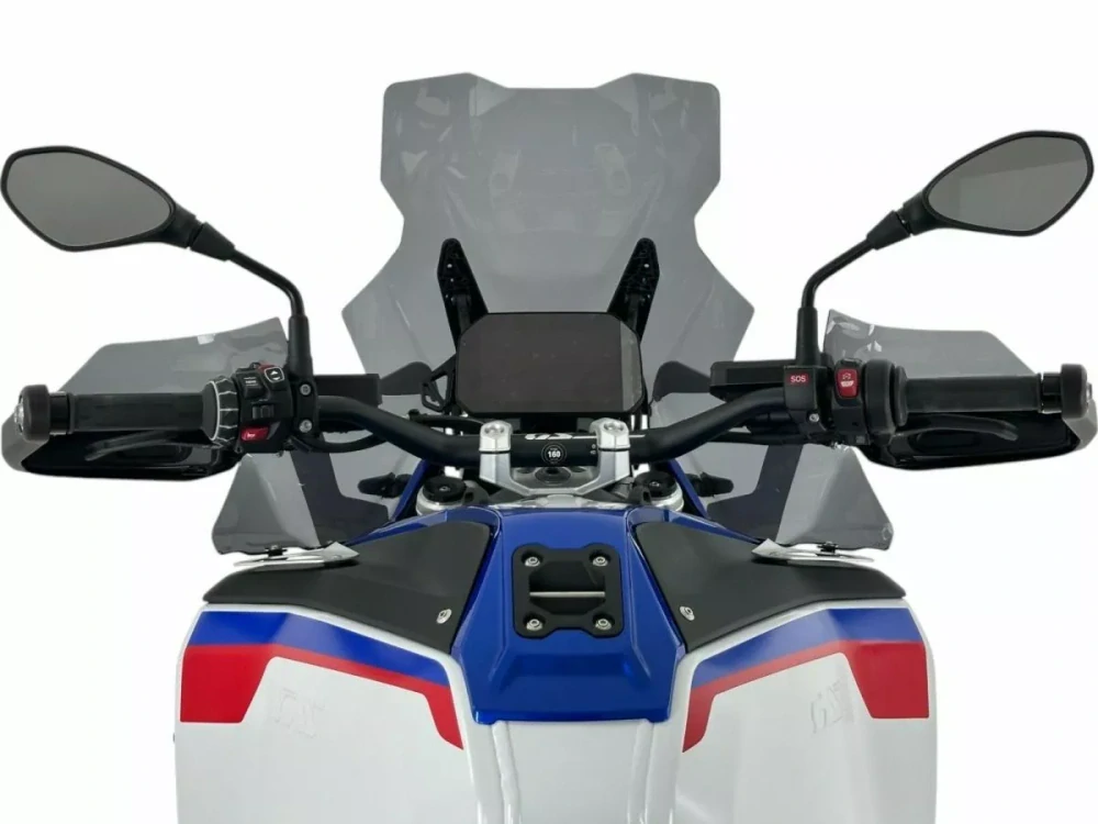 Motocyklové plexi / čelní plexi motocyklu WRS WINDSCREEN TOURING PLUS TRANSPARENT RADAR BM109F pro BMW R 1300 GS ADVENTURE rok 2024 barva kouřová