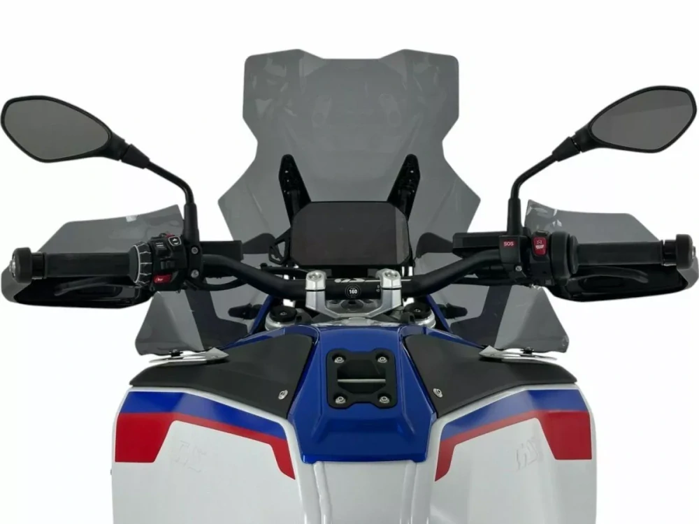 Motocyklové plexi / čelní plexi motocyklu WRS WINDSCREEN TOURING PLUS TRANSPARENT RADAR BM109FS pro BMW R 1300 GS ADVENTURE rok 2024 barva tmavě kouřová