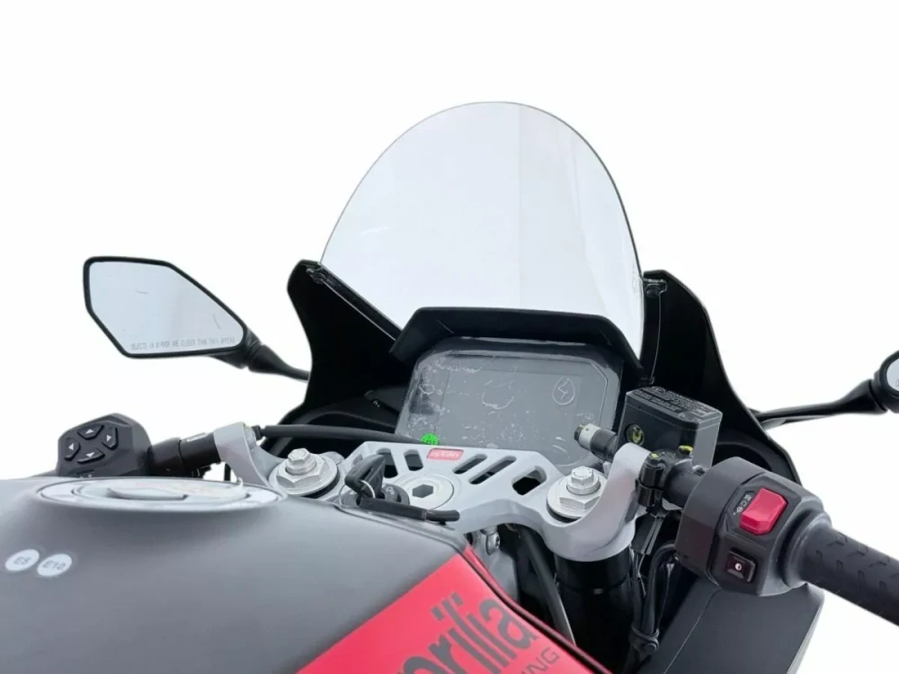 Motocyklové plexi / čelní plexi motocyklu WRS verze RACE AP016T pro motocykly APRILIA RS 457 rok 2024 barva čirá 