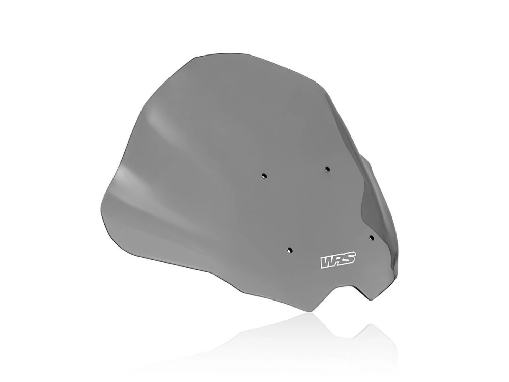 Motocyklové plexi / čelní plexi motocyklu  WRS VERZE SPORT KT011FS pro KTM DUKE 890 / 790 / R rok 2020-2024 barva tmavě kouřová, výška plexi  28,5 cm