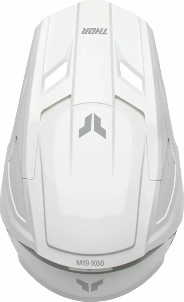Dětská motokrosová přilba THOR FLEET YOUTH WHITEOUT barva bílá lesklá