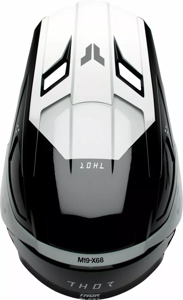 Dětská motokrosová přilba THOR FLEET YOUTH STORM barva bílá/černá