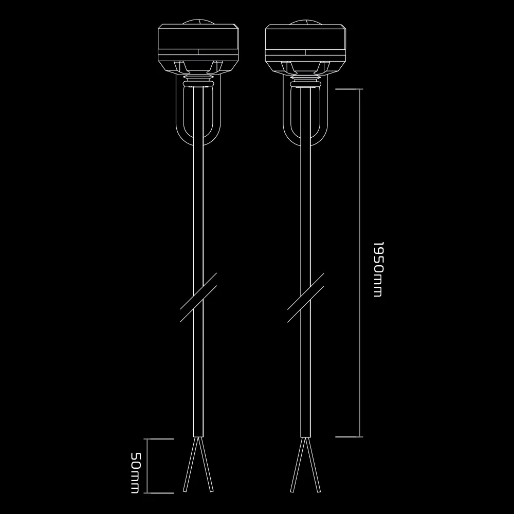 Přídavné zadní světla motocyklu OXFORD RUN LIGHT EL382 provozní napětí 12V - 15V 