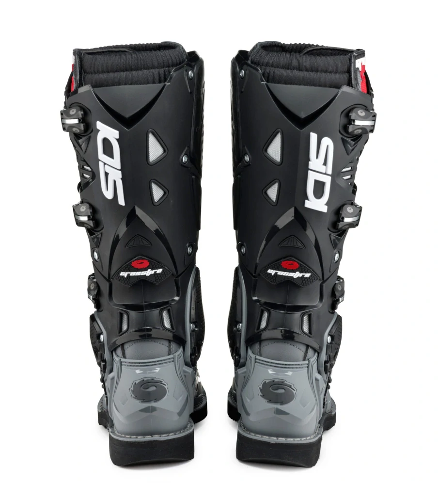 a Motokrosové boty SIDI CROSSFIRE 3 barva šedá/černá velikost 45, pár