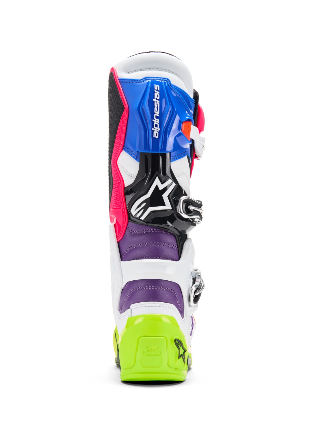 Motokrosové boty / mx obuv ALPINESTARS TECH 7 LIMITOVANÁ EDICE HAY barva multicolor (bílí/žlutá fluo/modrá/růžová/oranžová,fialová)