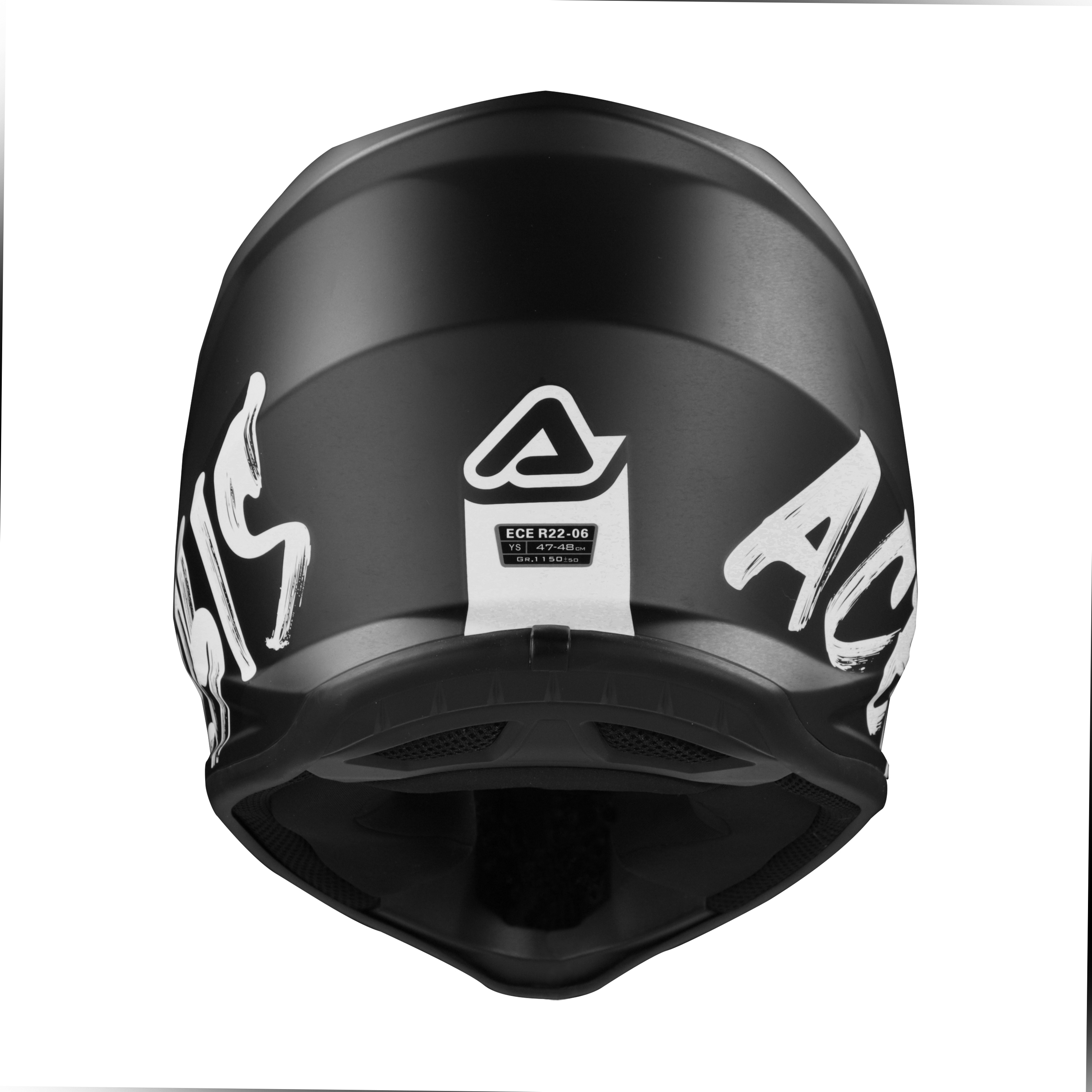 Dětská motokrosová přilba / MX helma ACERBIS PROFILE JUNIOR barva metallic matná černá/bílá