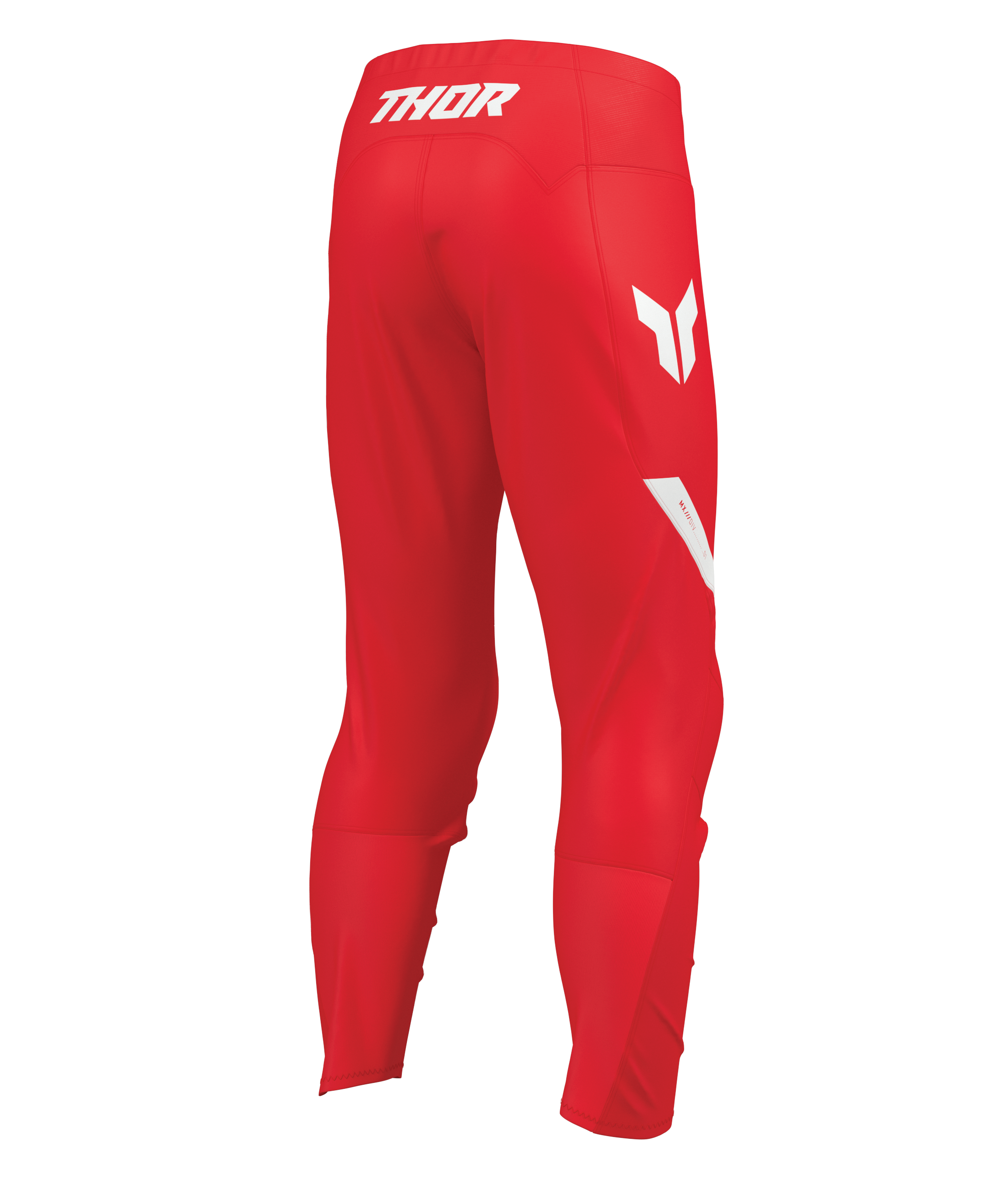 Dětské motokrosové kalhoty THOR RIDEMODE RACEWEAR MENACE barva červená/bílá