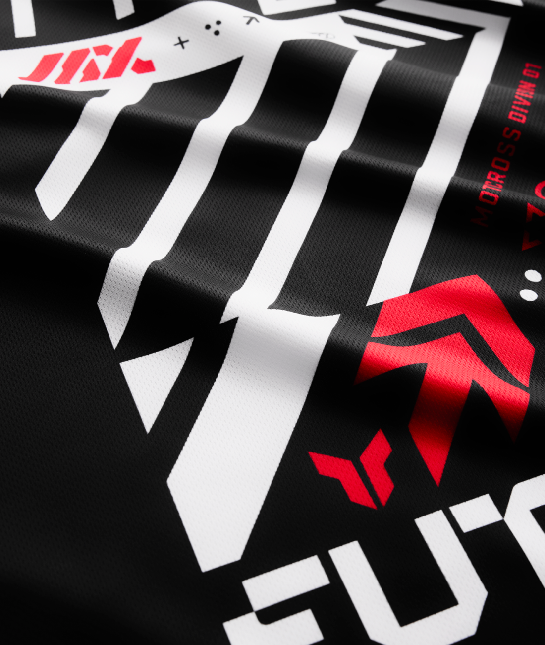 Motokrosový / enduro dres THOR LAUNCHMODE FUTURA barva černá/červená