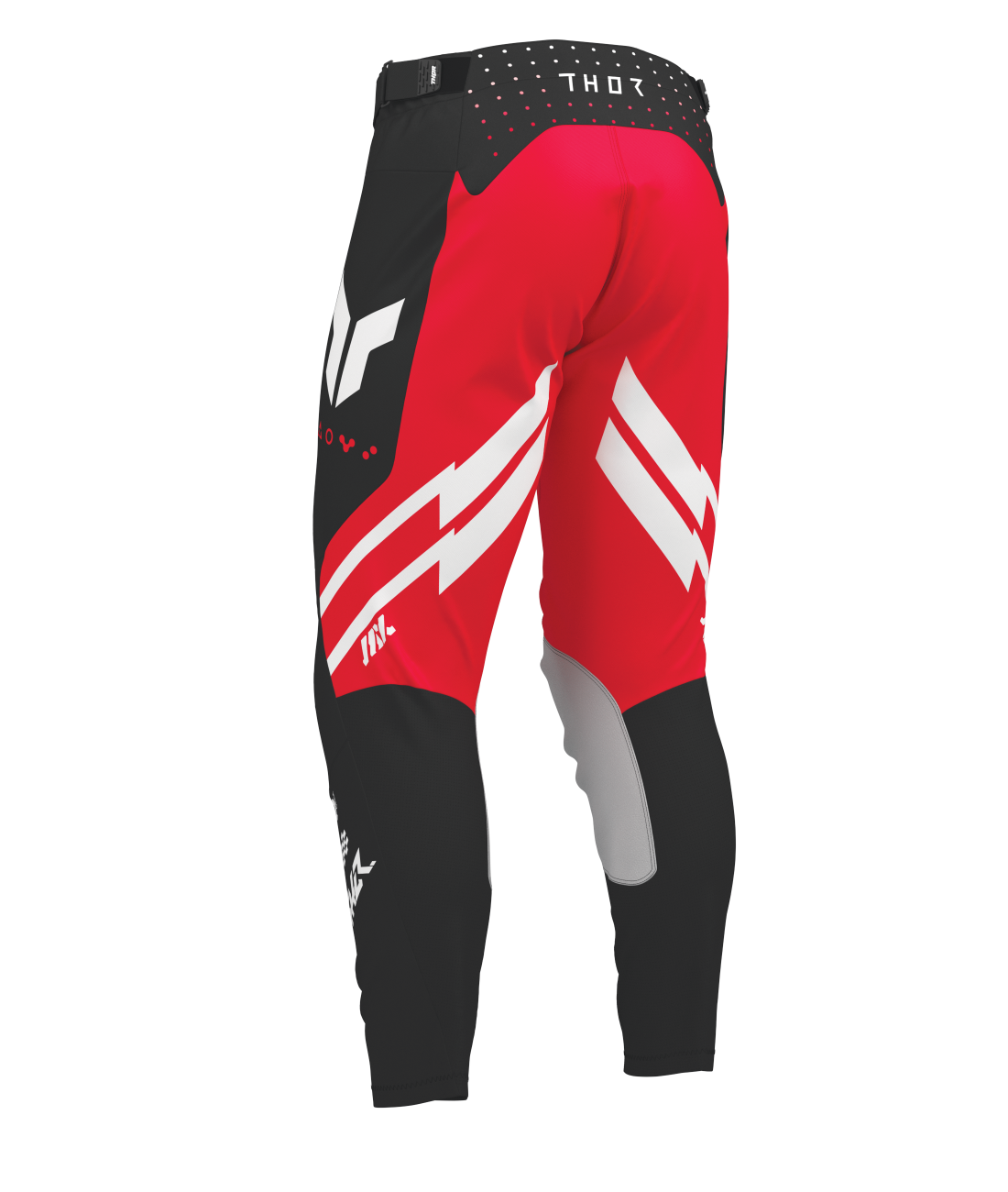 Motokrosový / enduro komplet kalhot a dresu THOR LAUNCHMODE FUTURA barva černá/červená 