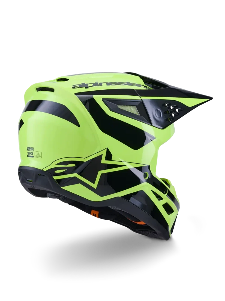 Motokrosová přilba ALPINESTARS SM3 / SM-3 / S-M3 / 8300926-5011 HEAT žlutá fluo/černá