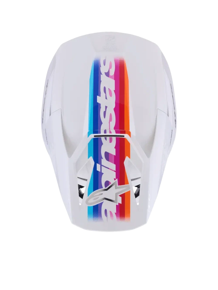Motokrosová přilba ALPINESTARS SM3 / SM-3 / S-M3 / 8301126-2180 FORCE bílá lesklá