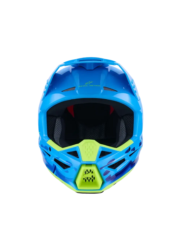 A Motokrosová přilba ALPINESTARS SM3 / SM-3 / S-M3 / 8301126-7232 FORCE barva cyan velikost M 