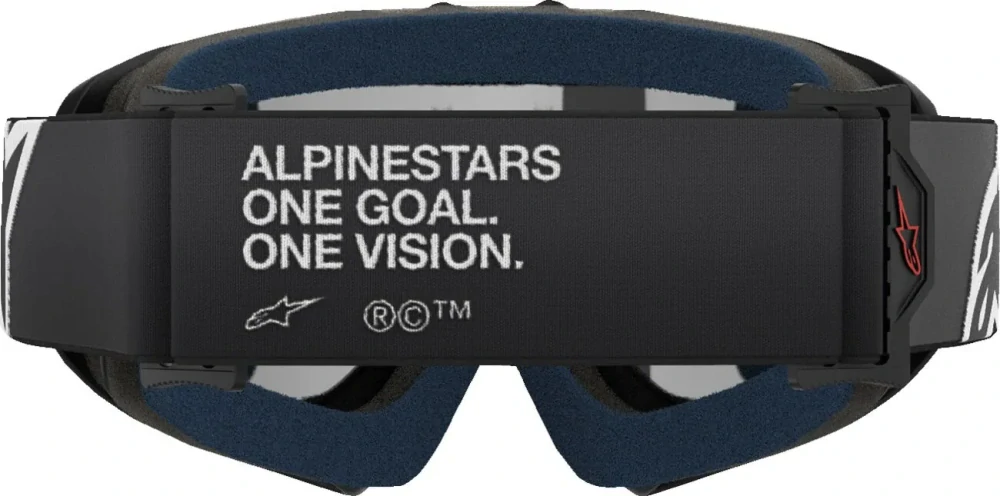 Dětské motokrosové / enduro / MTB brýle ALPINESTARS VISION CORP barva černá, stříbrná zrcadlová čočka 