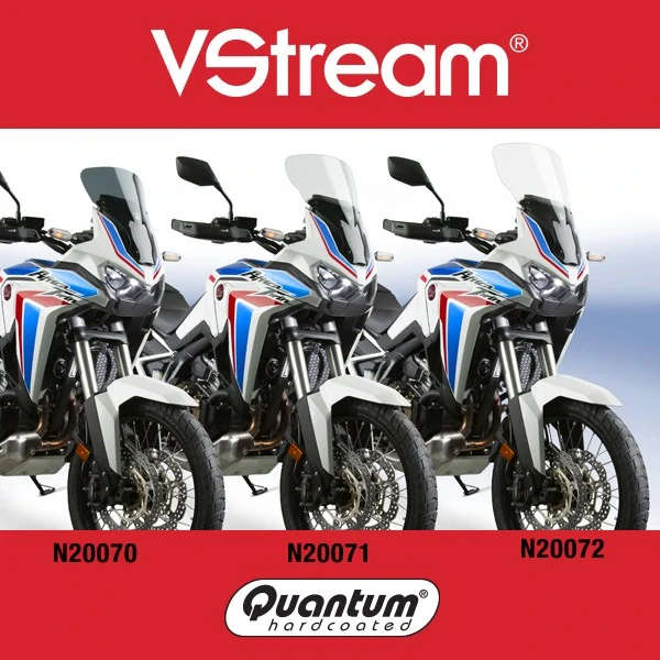 Plexi motocyklu NATIONAL CYCLE verze krátká N20070 pro HONDA CRF 1100 AFRICA TWIN STANDART barva tmavě šedá, výška plexi 36,8 cm