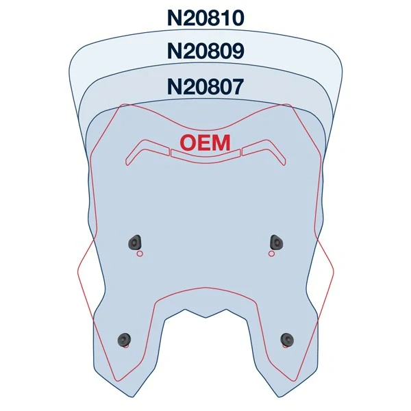 Plexi motocyklu NATIONAL CYCLE verze krátká N20807 pro KTM 1290 SUPER ADVENTURE rok 2015-2016 barva tmavě šedá, výška plexi 35 cm