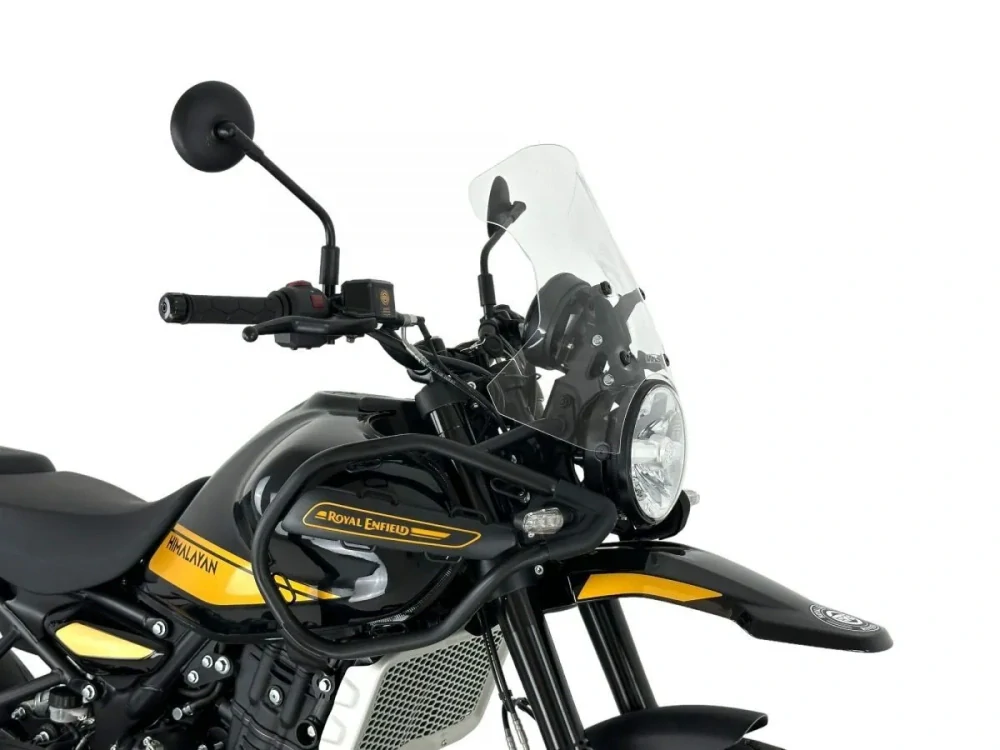 Plexi motocyklu WRS pro ROYAL ENFIELD HIMALAYAN 450 ABS rok 2024-2025 výška plexi 32,5 cm, barva čirá