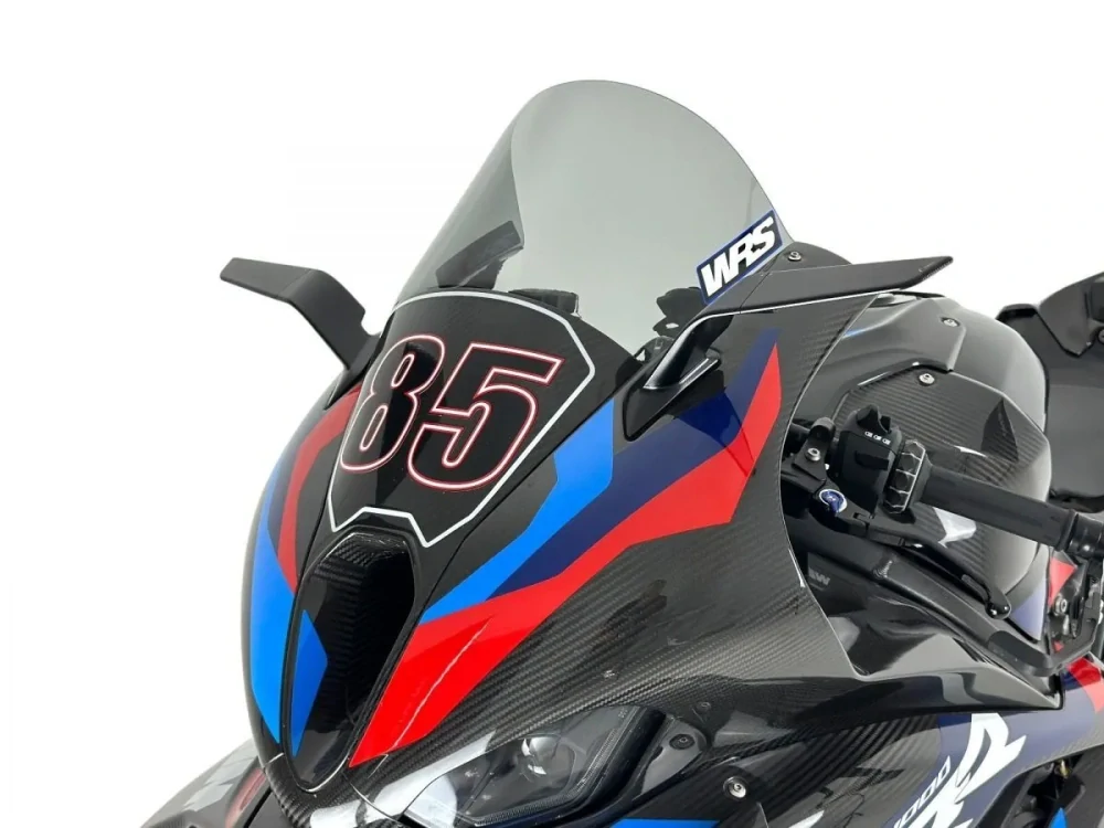 Plexi motocyklu WRS pro BMW M 1000 RR rok 2023-2024 barva kouřová verze RACE 