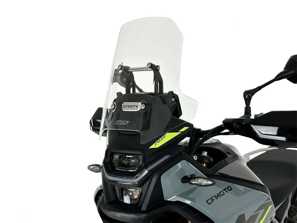 Plexi motocyklu WRS pro CF MOTO 450 MT rok 2024-2026 verze TOURING výška 36 cm, barva čirá