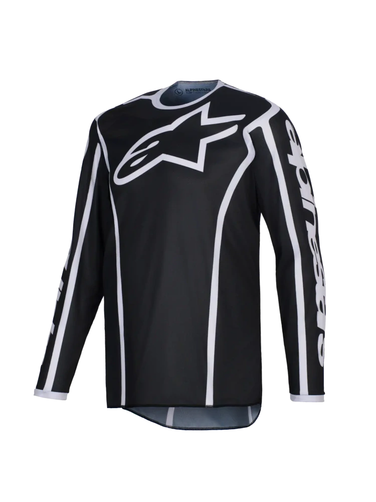 a Motokrosový komplet kalhot a dresu ALPINESTARS FLUID APEX barva černá/šedá velikost 34+L