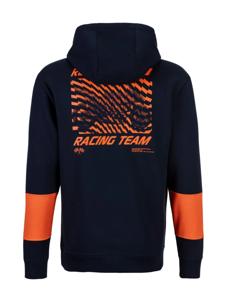 Pánská mikina s kapucí KTM GRID RED BULL barva modrá/oranžová 