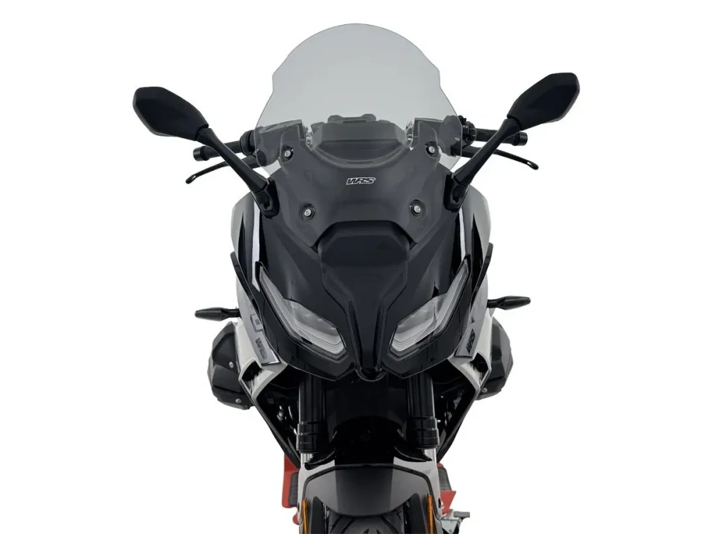 Plexi motocyklu WRS VERZE TOURING pro motocykl BMW R 1300 RS 2025-2026 barva kouřová, výška plexi 46,5 cm / o 12 cm vyšší než originální plexi