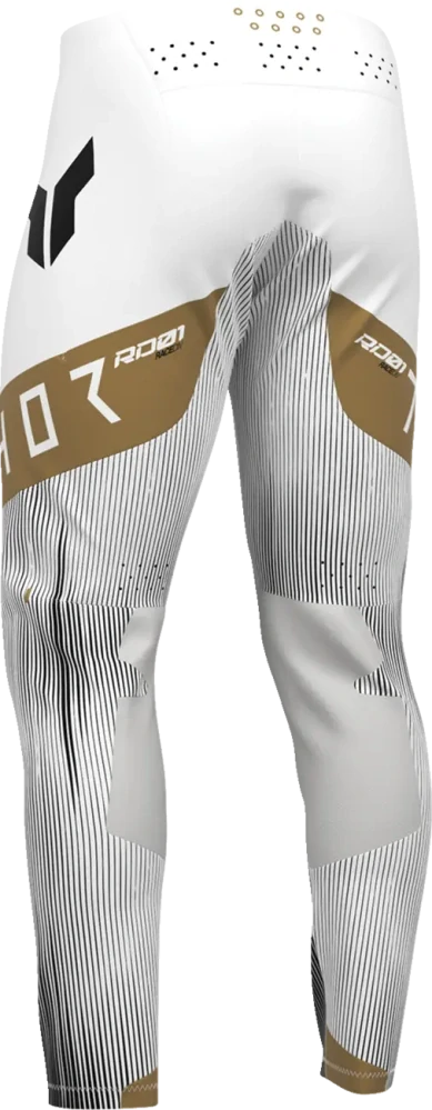 Lehké a pružné motokrosové - enduro kalhoty THOR SPORTMODE VANISH barva bílá/černá
