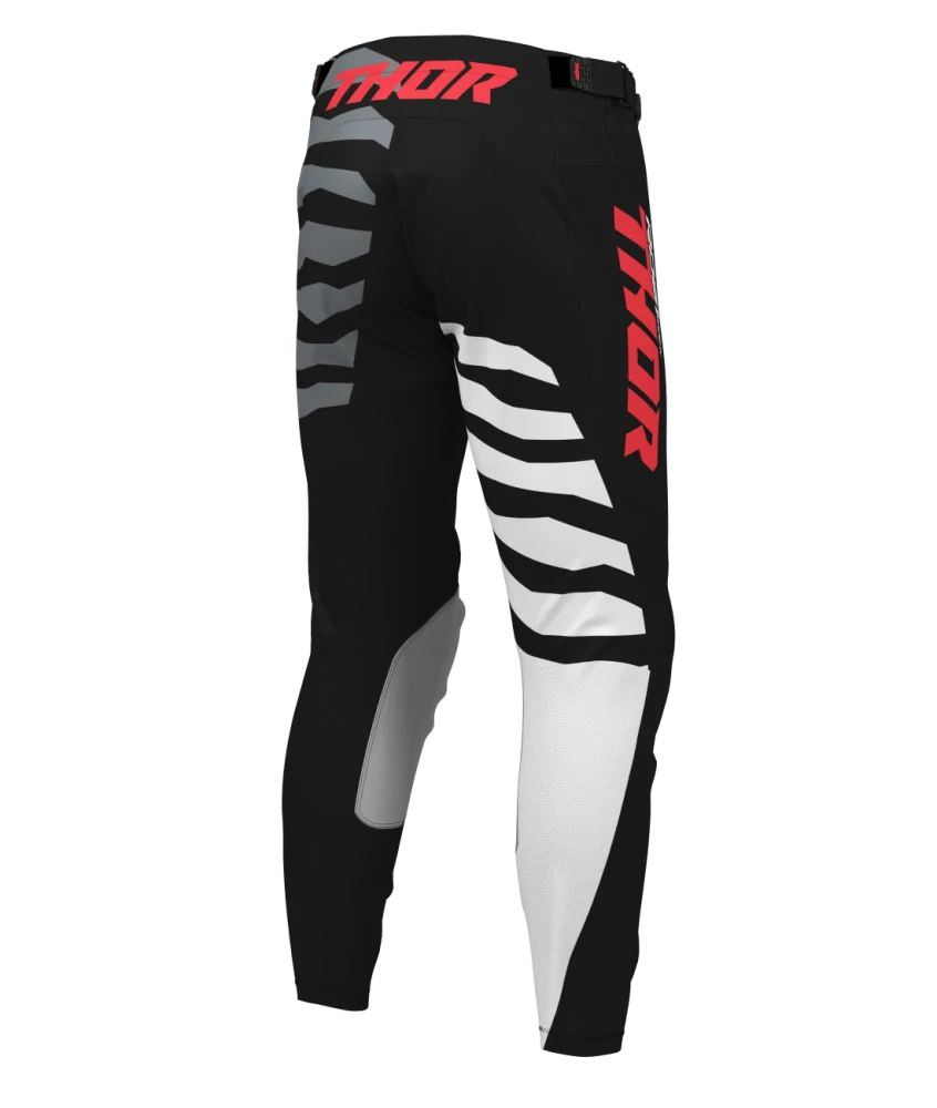 Motokrosové / enduro kalhoty THOR LAUNCHMODE SHREDDER barva černá/šedá/bílá/červená