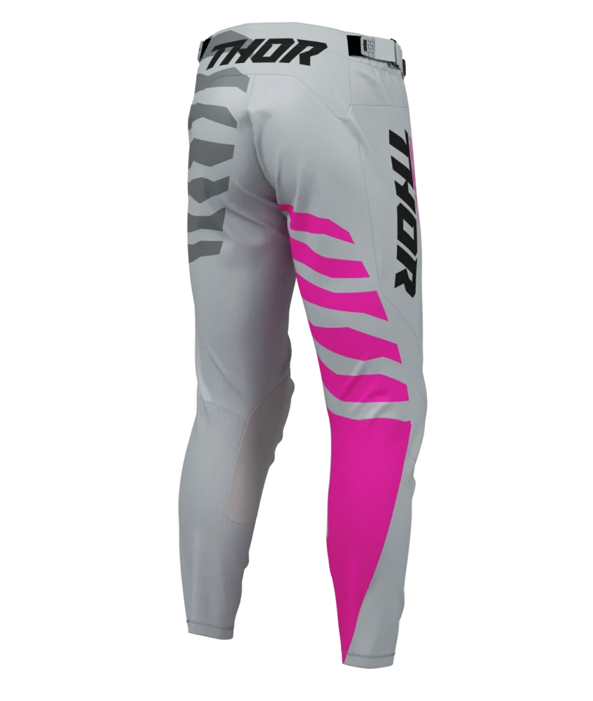 Motokrosové / enduro kalhoty THOR LAUNCHMODE SHREDDER barva šedá/fuchsiová